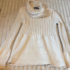 Jones New York Cream Cowl Neck Sweater